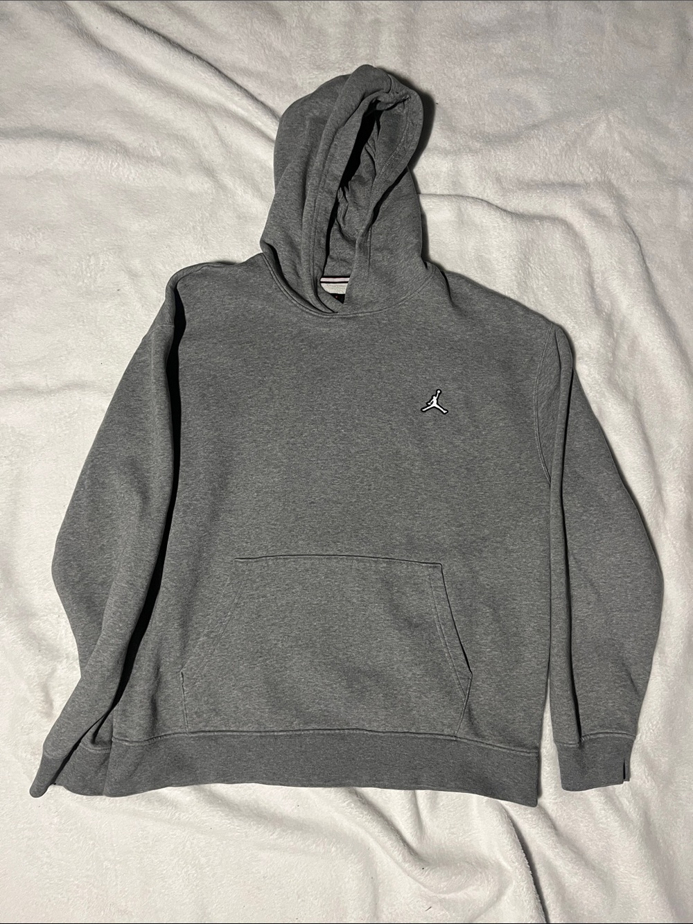Jordan Gray Pullover Hoodie with Jumpman Logo